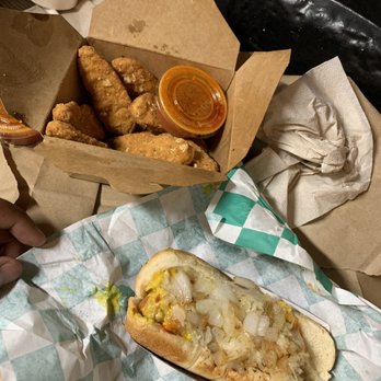 Grilled! - Classic Hot Dog  and Chik'n Tenders 10 pc - Burgers Near Me - Brooklyn, New York