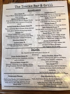 Menu photo 4 The Tracks bar & Grill Vader, WA Menu photo 4 The Tracks bar & Grill Vader, WA