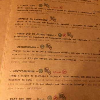 Biocenter - Menu - Vegetarian Near Me - Barcelona, B