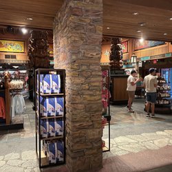 Really well stocked and large souvenir shop.