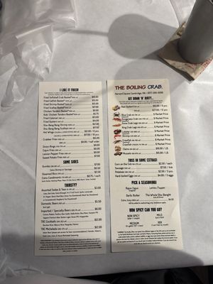 Menu photo 6 The Boiling Crab Cambridge, MA
