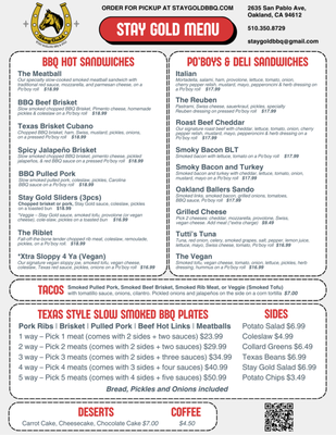 Menu photo 1 Stay Gold Oakland, CA Menu photo 1 Stay Gold Oakland, CA