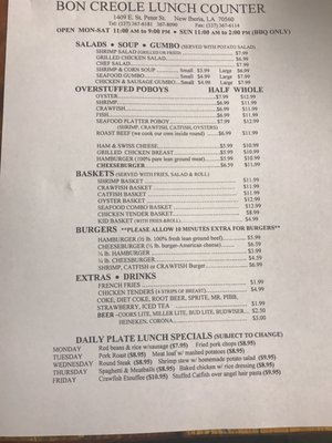 Menu photo 5 Bon Creole Lunch Counter New Iberia, LA Menu photo 5 Bon Creole Lunch Counter New Iberia, LA