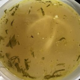 The soup came with an extra ingredient, a fly. The soup came with an extra ingredient, a fly.