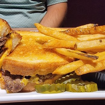 BRU Burger Bar - Fort Wayne - Patty Melt with Fries - Burgers Near Me - Fort Wayne, Indiana