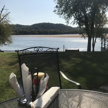 Shifflet's Bar & Riverside Grille - Wisconsin River from the patio - Beer, Wine & Spirits Near Me - Spring Green, Wisconsin