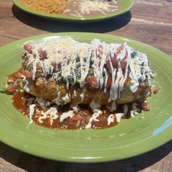 Mi Pueblo - Chicken chimichanga and chicken enchilada with mole' sauce. Mmm good! - Mexican Near Me - Sparks, Nevada Mi Pueblo - Chicken chimichanga and chicken enchilada with mole' sauce. Mmm good! - Mexican Near Me - Sparks, Nevada