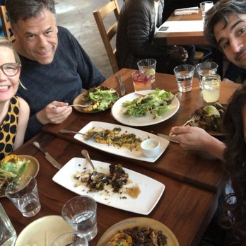 Gather - Delicious Brussel sprouts, roasted squash, fresh gem lettuces salad! - New American Near Me - Berkeley, California