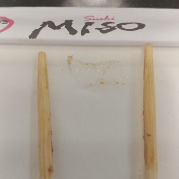Miso Sushi - Found a giant piece of plastic in my cream cheese gyozas. Completely disgusted. This is not only unsanitary but it's also dangerous! - Sushi Bars Near Me - Lancaster, California Miso Sushi - Found a giant piece of plastic in my cream cheese gyozas. Completely disgusted. This is not only unsanitary but it's also dangerous! - Sushi Bars Near Me - Lancaster, California