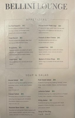Menu photo 1 Bellini Lounge Mayville, NY Menu photo 1 Bellini Lounge Mayville, NY