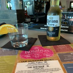 Traditional tequila and Cerveza