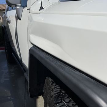Dent Time - This is the dent. It's deep. - Body Shops Near Me - Escondido, California Dent Time - This is the dent. It's deep. - Body Shops Near Me - Escondido, California
