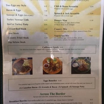 Country Cafe - Menu summer 2017 - Breakfast & Brunch Near Me - Cypress, California