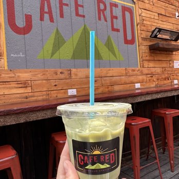 Cafe Red - coconut matcha latte - Coffee & Tea Near Me - Seattle, Washington Cafe Red - coconut matcha latte - Coffee & Tea Near Me - Seattle, Washington