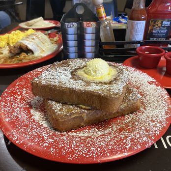 Johnny O's Cafe - French Toast (front) Country Chicken Fried Steak (back) - Cafes Near Me - Rancho Cucamonga, California Johnny O's Cafe - French Toast (front) Country Chicken Fried Steak (back) - Cafes Near Me - Rancho Cucamonga, California