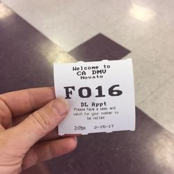 Department of Motor Vehicles - Waiting to be called