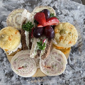 White Heather Tea Room - Cheese muffin, chicken & apple pinwheel and egg salad pinwheel sandwiches. - Tea Rooms Near Me - Victoria, British Columbia White Heather Tea Room - Cheese muffin, chicken & apple pinwheel and egg salad pinwheel sandwiches. - Tea Rooms Near Me - Victoria, British Columbia