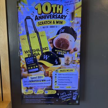 Wushiland Boba - Fullerton - Nice giveaways - Bubble Tea Near Me - Fullerton, California