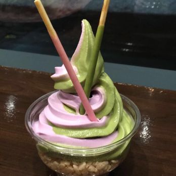 Fat Ninja Bite - Purple yam and matcha twist soft serve $3.50 - Japanese Near Me - Toronto, Ontario Fat Ninja Bite - Purple yam and matcha twist soft serve $3.50 - Japanese Near Me - Toronto, Ontario