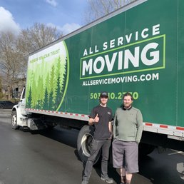 Cannon and Cole after getting everything in. Yayyy