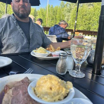 Turtle Club - Prime Rib dinner on back deck. - Seafood Near Me - Fairbanks, Alaska