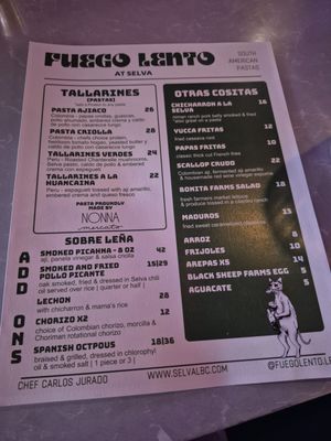 Menu photo 2 Selva Long Beach, CA Menu photo 2 Selva Long Beach, CA