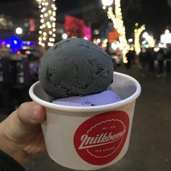 Milkbomb Ice Cream - Sesame & ube | ig @ voyeges - Ice Cream & Frozen Yogurt Near Me - Berkeley, California