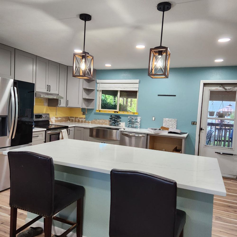 Flat Roof Collective - Kitchen from dining room after - Cabinetry Near Me - Denver, Colorado