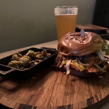 Ay Mi Pa - Hubby's dish- Chicken Sandwich with a side of Brussels sprouts - Mexican Near Me - Riverside, California Ay Mi Pa - Hubby's dish- Chicken Sandwich with a side of Brussels sprouts - Mexican Near Me - Riverside, California
