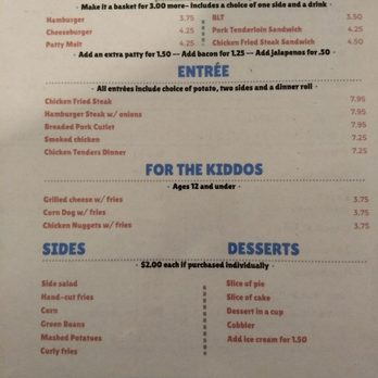 Finley's Mt Park Cafe - Lunch menu - American Near Me - Mountain Park, Oklahoma