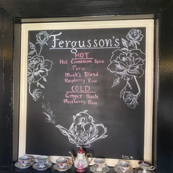 Fergussons On The Square - a chalkboard menu - Tea Rooms Near Me - Hoschton, Georgia Fergussons On The Square - a chalkboard menu - Tea Rooms Near Me - Hoschton, Georgia
