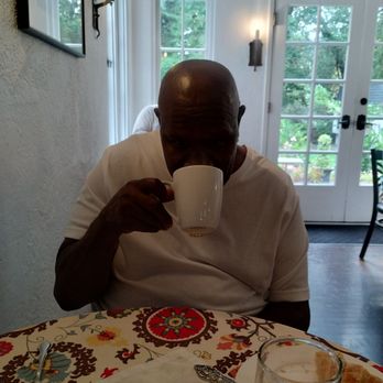 Candlelight Inn Napa Valley - Hubby having his coffee before we go on the Napa Valley Train Tour - Bed & Breakfast Near Me - Napa, California Candlelight Inn Napa Valley - Hubby having his coffee before we go on the Napa Valley Train Tour - Bed & Breakfast Near Me - Napa, California