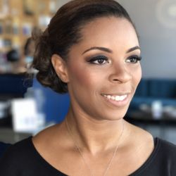Ashley looks glamorous for a black tie event! Makeup by Laura Hair by Stephani.