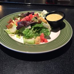House salad w Honey Mustard. House salad w Honey Mustard.