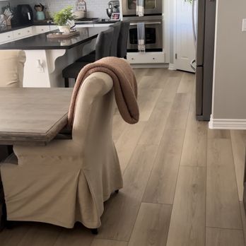 Langdon Floorcovering - Dining room looking into kitchen after - Flooring Near Me - Murrieta, California