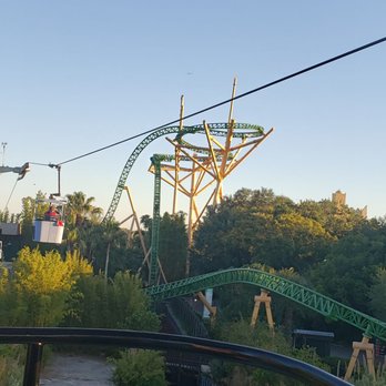Cheetah Hunt - View from the sky ride. Cheetah Hunt is a lovely coaster! - Amusement Parks Near Me - Tampa, Florida
