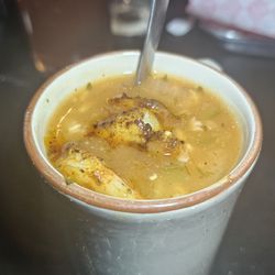 7 Dogs Brewpub - A cup of their gumbo. I thought was actually pretty good.