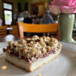 Zudy's Cafe - Raspberry crumble approximately $5