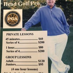 Tim Johnson PGA - Group and private lesson rates. Adults & Juniors
