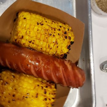 Pirates Kitchen - Guess the workers thought it was cute to put the corn n sausage like this - Cajun/Creole Near Me - Artesia, California Pirates Kitchen - Guess the workers thought it was cute to put the corn n sausage like this - Cajun/Creole Near Me - Artesia, California