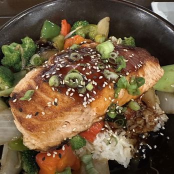 Eez Fusion - Teriyaki Chicken Breast or Salmon - Sushi Bars Near Me - Huntersville, North Carolina Eez Fusion - Teriyaki Chicken Breast or Salmon - Sushi Bars Near Me - Huntersville, North Carolina