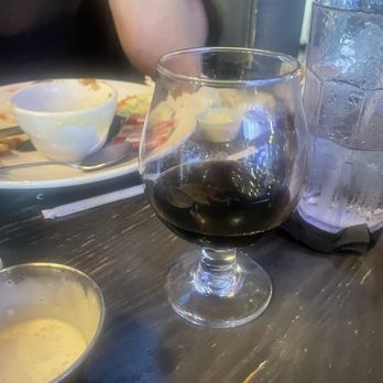 Blind Owl Brewery - The end of the lovely beer (and a missing tenderloin sandwich in the background ...) - Brewpubs Near Me - Indianapolis, Indiana