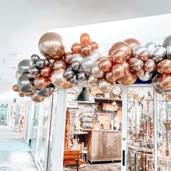 Pop Deux Balloons - Metallic Gold, Rose Gold, Grey, Copper, Cream, Brown  -  At AmericasMart for Showroom Market