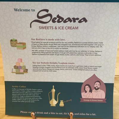 Menu photo 3 Sedara Sweets & Ice Cream Affton, MO Menu photo 3 Sedara Sweets & Ice Cream Affton, MO