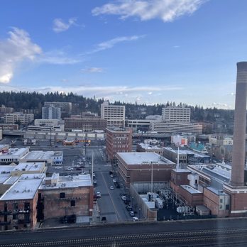The Davenport Tower, Autograph Collection - View from living room - Hotels Near Me - Spokane, Washington The Davenport Tower, Autograph Collection - View from living room - Hotels Near Me - Spokane, Washington