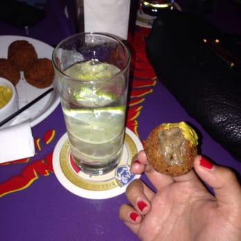 Café Tapmarin - Gin and spa roed, and bitterballen with mustard! - Pubs Near Me - Amsterdam, New Hampshire