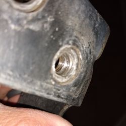 Larry H. Miller American Toyota Albuquerque - Destroyed threads in skid plate bracked