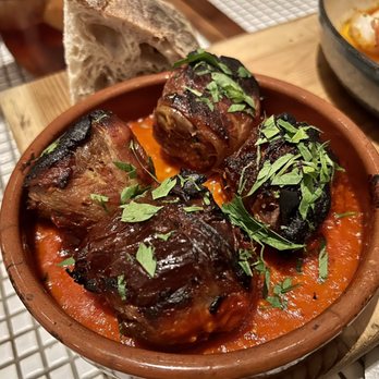 Avec River North - Chorizo stuffed medjool dates with bacon wrap - Mediterranean Near Me - Chicago, Illinois
