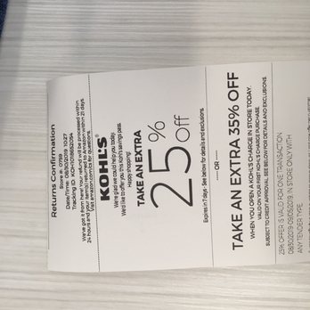 Kohl's - Kohl's 25% off coupon for Amazon return - Department Stores Near Me - Fremont, California Kohl's - Kohl's 25% off coupon for Amazon return - Department Stores Near Me - Fremont, California
