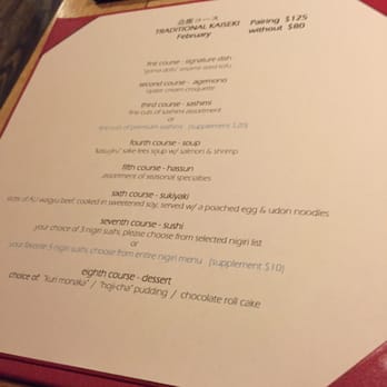 Sushi Taro - Pic of one of the tasting menus - Sushi Bars Near Me - Washington, DC, District of Columbia Sushi Taro - Pic of one of the tasting menus - Sushi Bars Near Me - Washington, DC, District of Columbia
